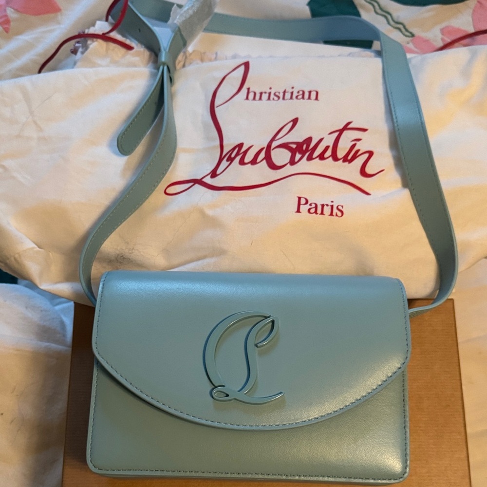 Christian Louboutin Light Blue Crossbody Bag